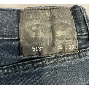 Levi 513 Slim Straight Red Tab Men's Jeans 29X30 Medium Wash